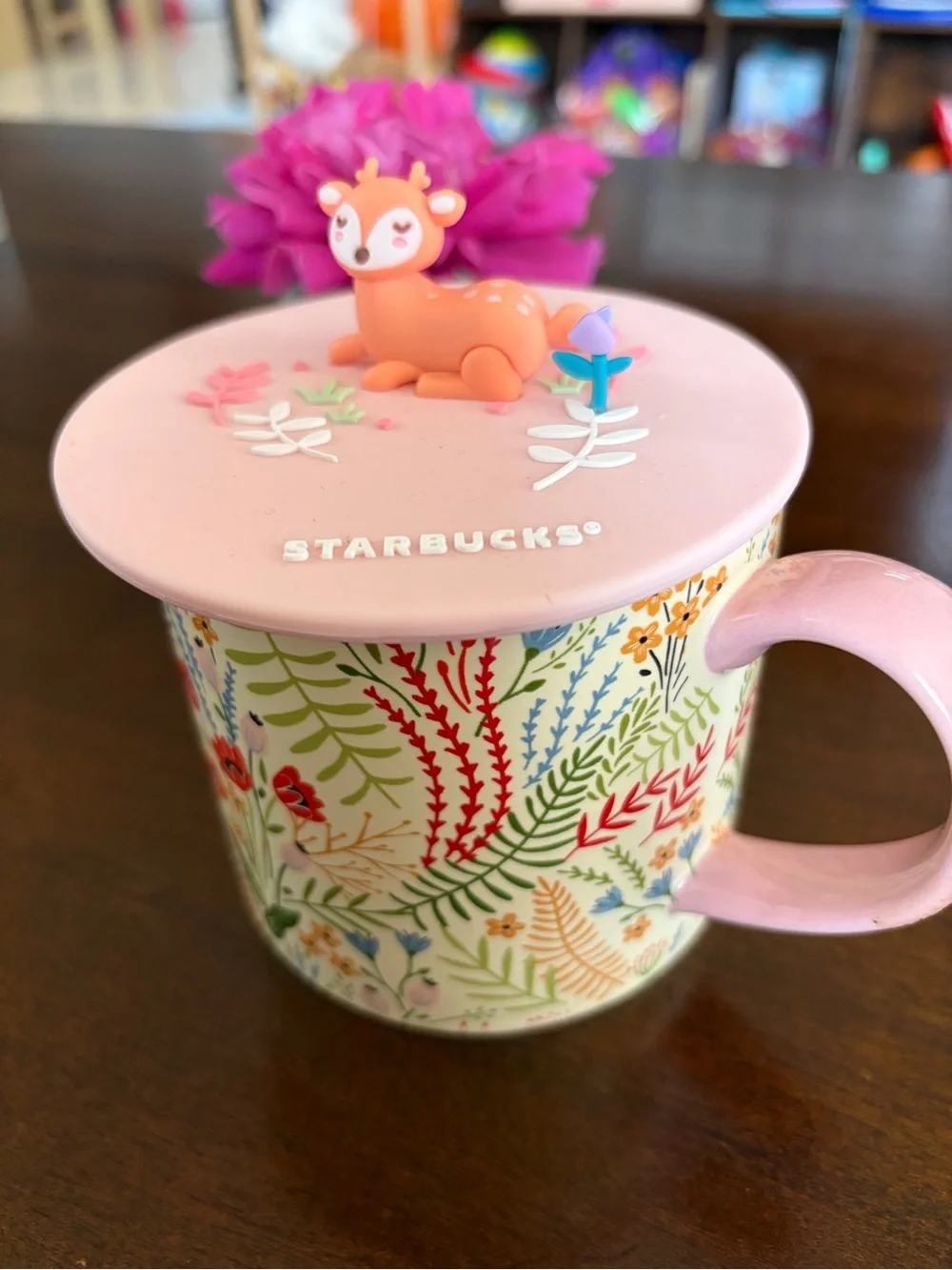 Starbucks Orange Deer Lid